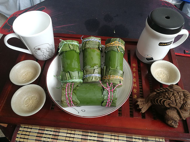 红豆粽竹筒