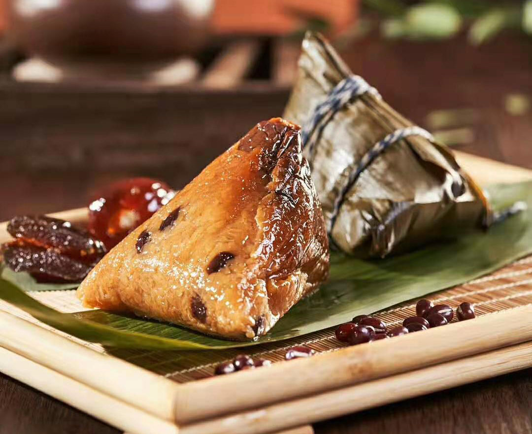 红豆蜜枣粽